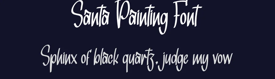 Santa Painting Font by creativeletter — Script Handwritten Font — thumbnail 2
