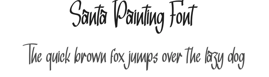 Santa Painting Font by creativeletter — Script Handwritten Font