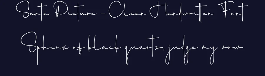 Santa Picture – Clean Handwritten Font by creativeletter — Script Handwritten Font — thumbnail 2