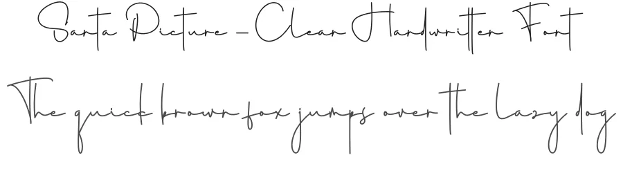 Santa Picture – Clean Handwritten Font by creativeletter — Script Handwritten Font