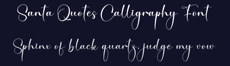 Santa Quotes Calligraphy Font by creativeletter — Script Handwritten Font — thumbnail 2