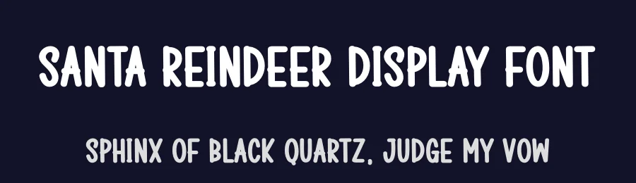Santa Reindeer Display Font by creativeletter — Display Font — thumbnail 2