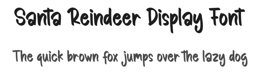 Santa Reindeer Display Font by andikastudio — Display Font
