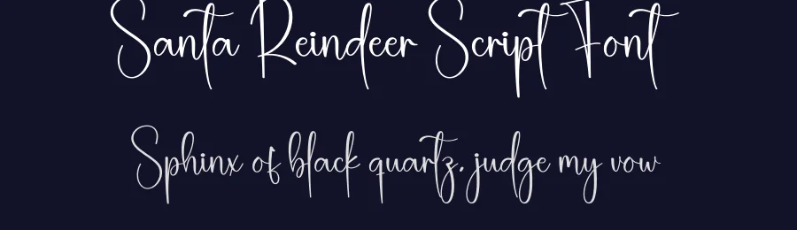 Santa Reindeer Script Font by creativeletter — Script Handwritten Font — thumbnail 2