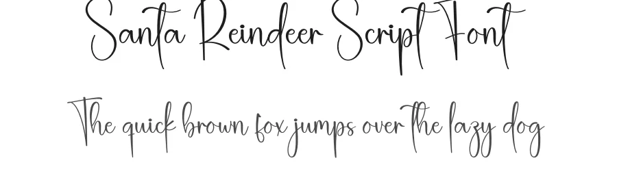 Santa Reindeer Script Font by creativeletter — Script Handwritten Font
