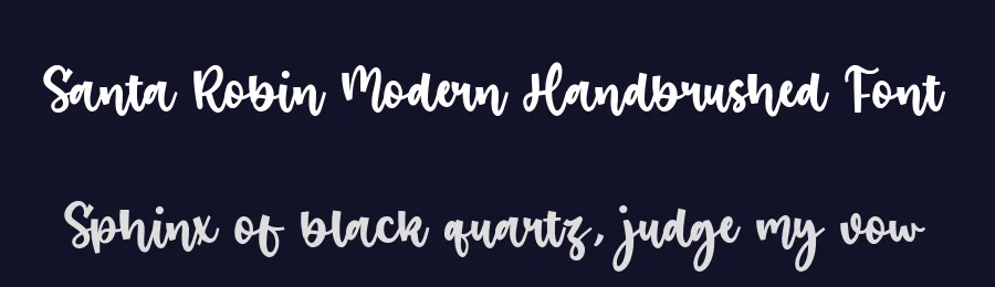 Santa Robin Modern Handbrushed Font by balpirick — Script Handwritten Font — thumbnail 2