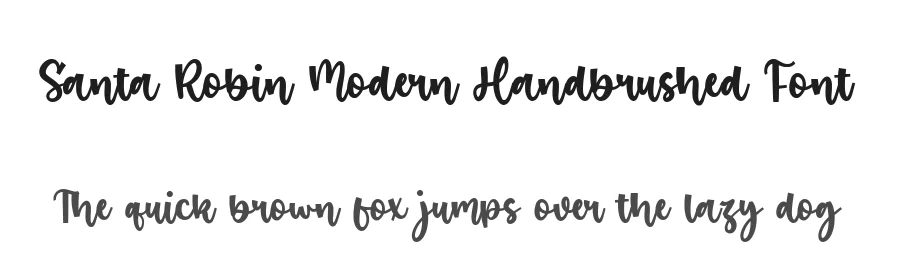 Santa Robin Modern Handbrushed Font by balpirick — Script Handwritten Font
