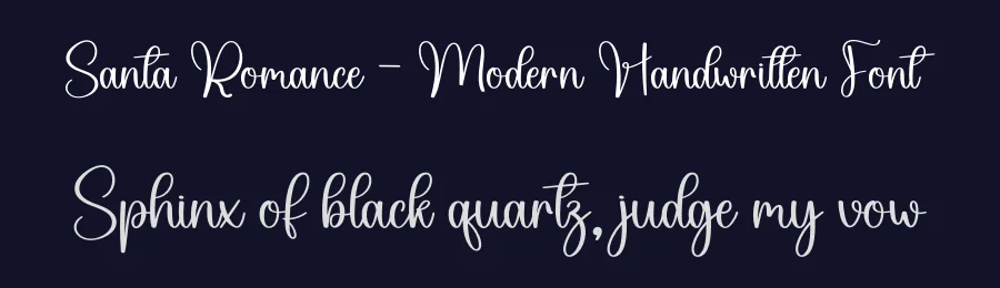 Santa Romance – Modern Handwritten Font by creativeletter — Script Handwritten Font — thumbnail 2