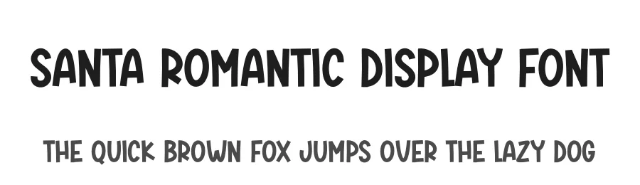 Santa Romantic Display Font by andikastudio — Display Font
