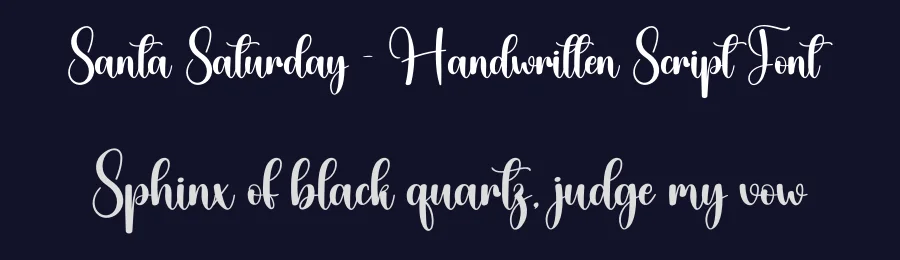 Santa Saturday – Handwritten Script Font by creativeletter — Script Handwritten Font — thumbnail 2