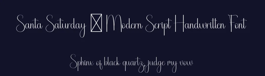 Santa Saturday – Modern Script Handwritten Font by freshtypeink — Script Handwritten Font — thumbnail 2