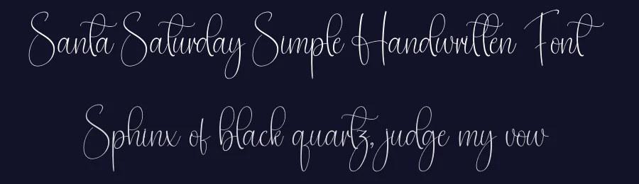 Santa Saturday Simple Handwritten Font by creativeletter — Script Handwritten Font — thumbnail 2