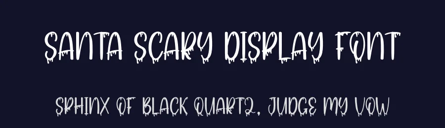 Santa Scary Display Font by andikastudio — Display Font — thumbnail 2