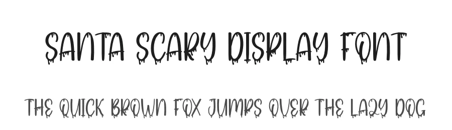 Santa Scary Display Font by andikastudio β Display Font