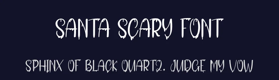 Santa Scary Font by andikastudio — Display Font — thumbnail 2