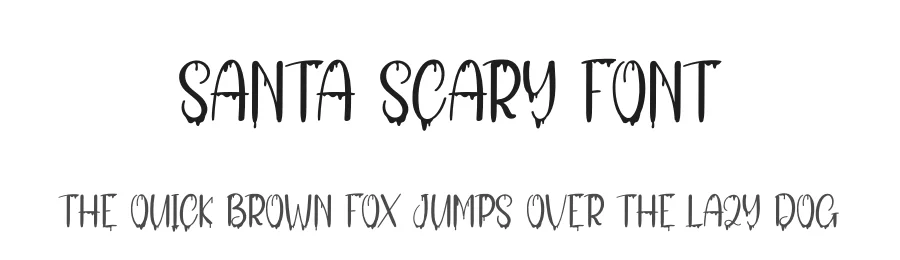 Santa Scary Font by andikastudio — Display Font