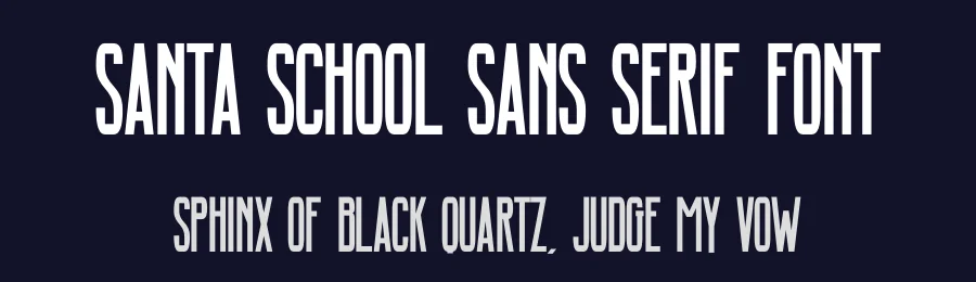 Santa School Sans Serif Font by Funtype — Decorative Font — thumbnail 2