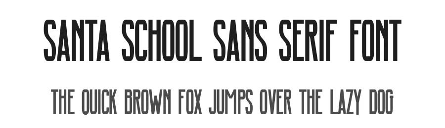 Santa School Sans Serif Font by Funtype — Decorative Font