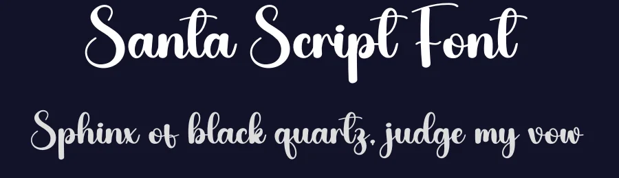 Santa Script Font by creativeletter — Script Handwritten Font — thumbnail 2