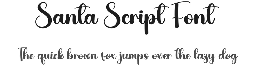 Santa Script Font by creativeletter — Script Handwritten Font