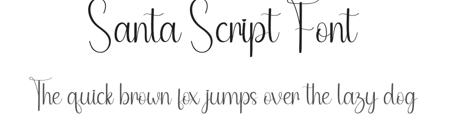 Santa Script Font by andikastudio — Script Handwritten Font