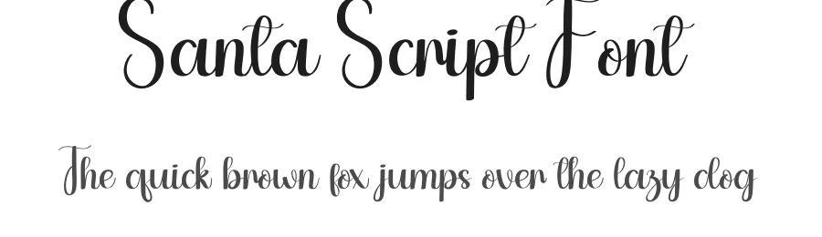 Santa Script Font by andikastudio — Script Handwritten Font