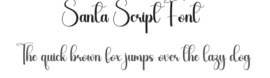 Santa Script Font by andikastudio — Script Handwritten Font