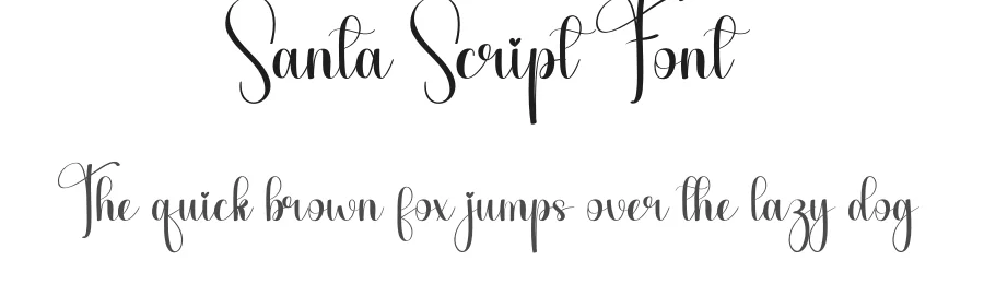 Santa Script Font by andikastudio — Script Handwritten Font