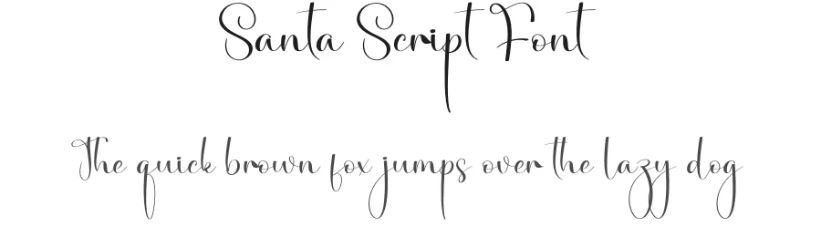 Santa Script Font by creativeletter — Script Handwritten Font