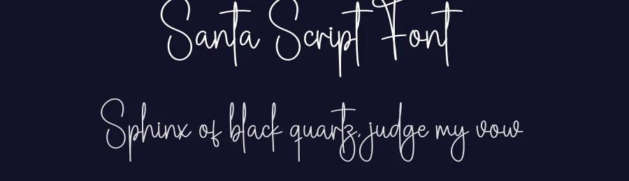 Santa Script Font by creativeletter — Script Handwritten Font — thumbnail 2