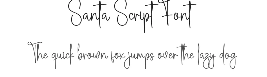 Santa Script Font by creativeletter — Script Handwritten Font