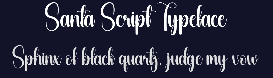 Santa Script Typeface by creativeletter — Script Handwritten Font — thumbnail 2