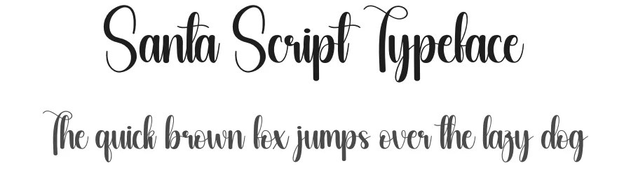 Santa Script Typeface by creativeletter — Script Handwritten Font