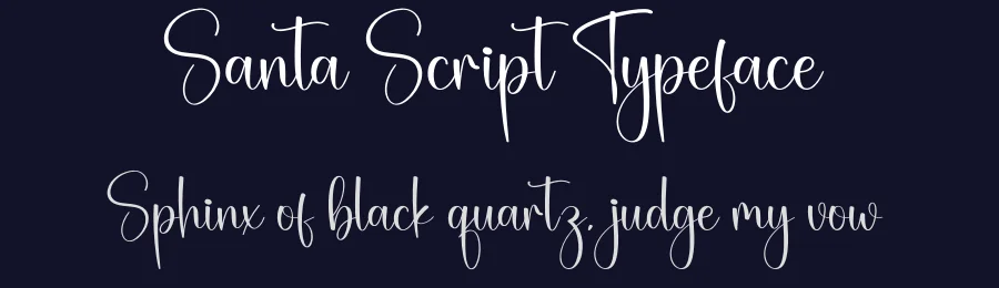 Santa Script Typeface by creativeletter — Script Handwritten Font — thumbnail 2