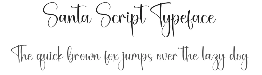 Santa Script Typeface by creativeletter — Script Handwritten Font