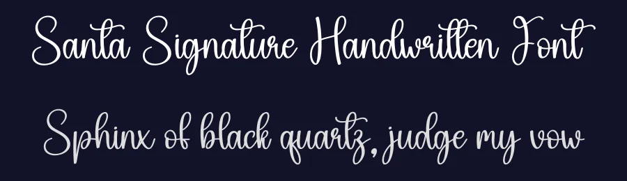 Santa Signature Handwritten Font by creativeletter — Script Handwritten Font — thumbnail 2