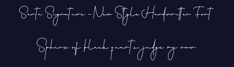 Santa Signature – New Style Handwritten Font by creativeletter — Script Handwritten Font — thumbnail 2