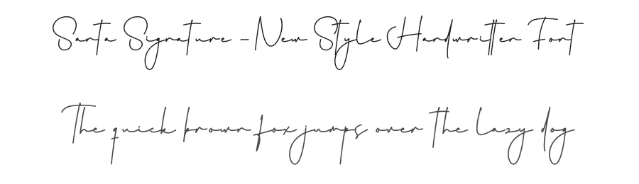 Santa Signature – New Style Handwritten Font by creativeletter — Script Handwritten Font