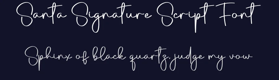 Santa Signature Script Font by creativeletter — Script Handwritten Font — thumbnail 2