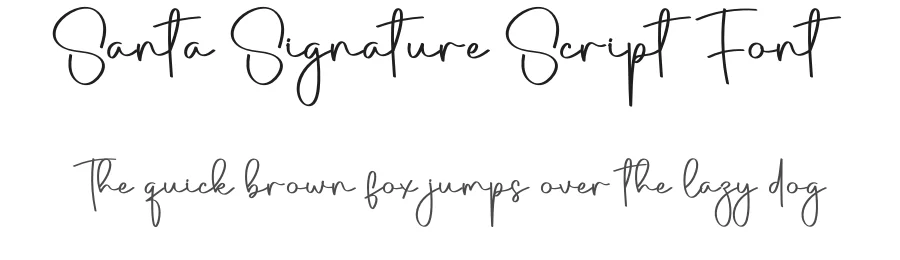 Santa Signature Script Font by creativeletter — Script Handwritten Font