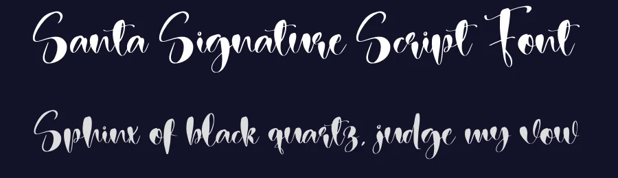 Santa Signature Script Font by creativeletter — Script Handwritten Font — thumbnail 2