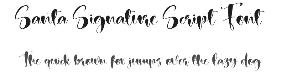 Santa Signature Script Font by creativeletter — Script Handwritten Font