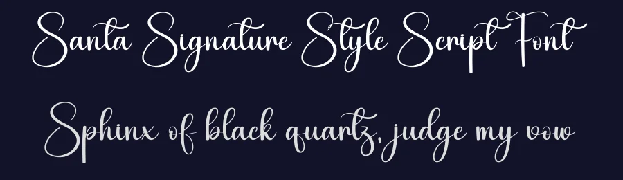 Santa Signature Style Script Font by creativeletter — Script Handwritten Font — thumbnail 2