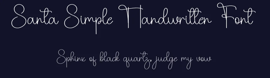 Santa Simple Handwritten Font by freshtypeink — Script Handwritten Font — thumbnail 2