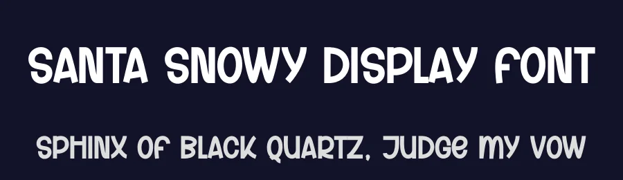 Santa Snowy Display Font by andikastudio — Display Font — thumbnail 2