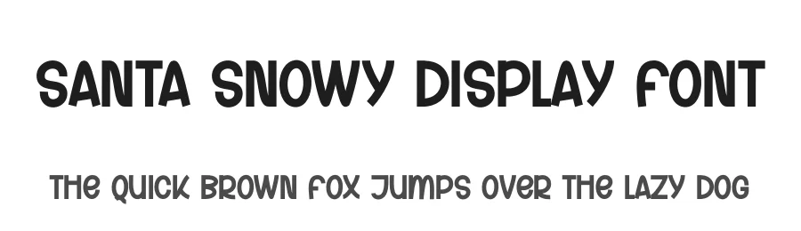 Santa Snowy Display Font by andikastudio — Display Font