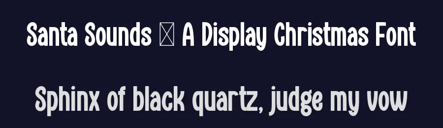 Santa Sounds – A Display Christmas Font by Marvadesign — Display Font — thumbnail 2