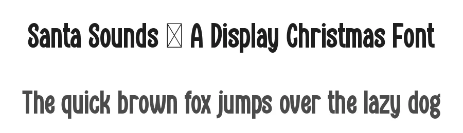 Santa Sounds – A Display Christmas Font by Marvadesign — Display Font