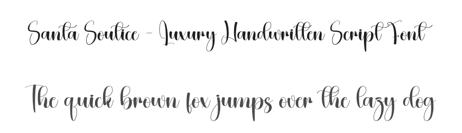 Santa Soutice – Luxury Handwritten Script Font by creativeletter — Script Handwritten Font