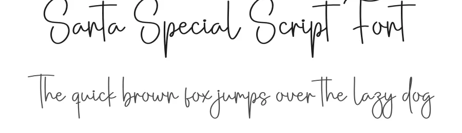 Santa Special Script Font by creativeletter — Script Handwritten Font